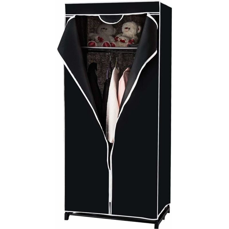 Armario de Tela Plegable 75x50x170cm Guardarropa Closet con Barra para Colgar Ropa Organizador Negro
Armario de Tela Plegable 75x50x170cm Guardarropa Closet con Barra para Colgar Ropa Organizador Negro