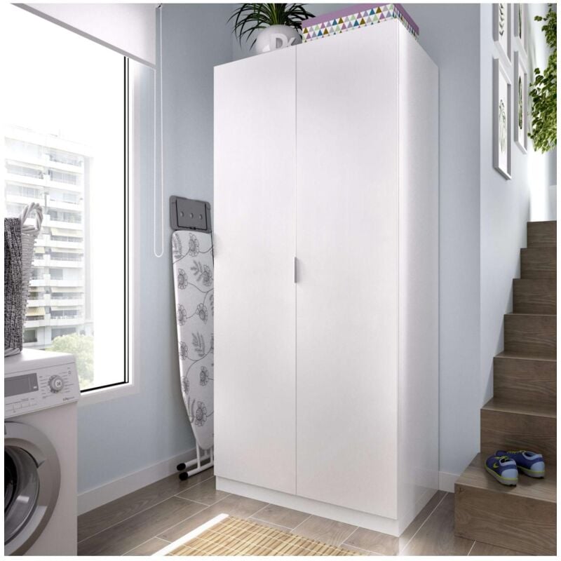 Armario ropero 2 puertas abatibles varios colores a elegir 184 cm(alto)81 cm(ancho)52 cm(largo) Color BLANCO
Armario ropero 2 puertas abatibles varios colores a elegir 184 cm(alto)81 cm(ancho)52 cm(largo) Color BLANCO