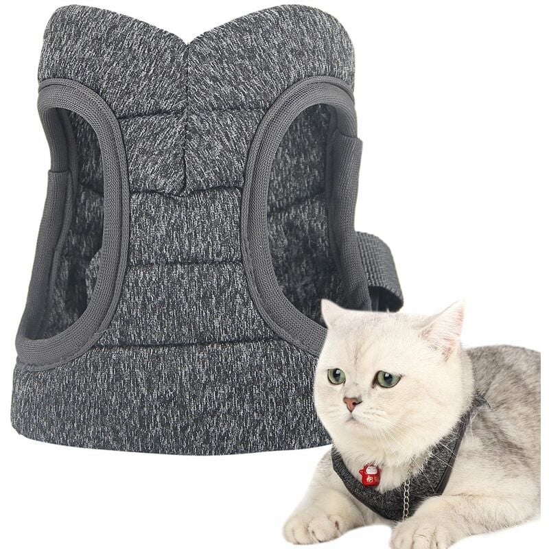Arnes para gatos Correa Chaleco para mascotas suave ajustable transpirable a prueba de escape a prueba de fugas,Gris, M
Arnes para gatos Correa Chaleco para mascotas suave ajustable transpirable a prueba de escape a prueba de fugas,Gris, M