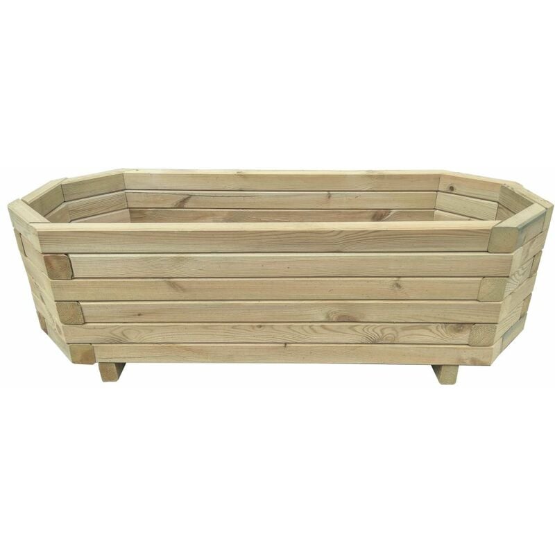 Arriate de madera de pino impregnada 100x40x31 cm