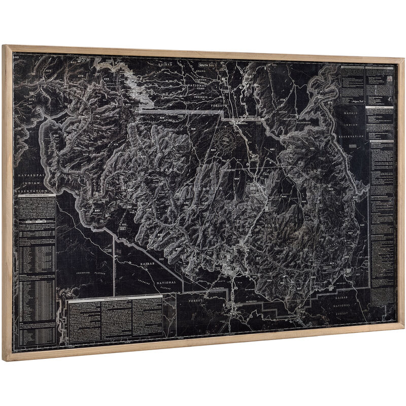 Cuadro de pared - imagen sobre placa de aluminio - enmarcado 80x120cm Mapa Gran Cañón
Cuadro de pared - imagen sobre placa de aluminio - enmarcado 80x120cm Mapa Gran Cañón