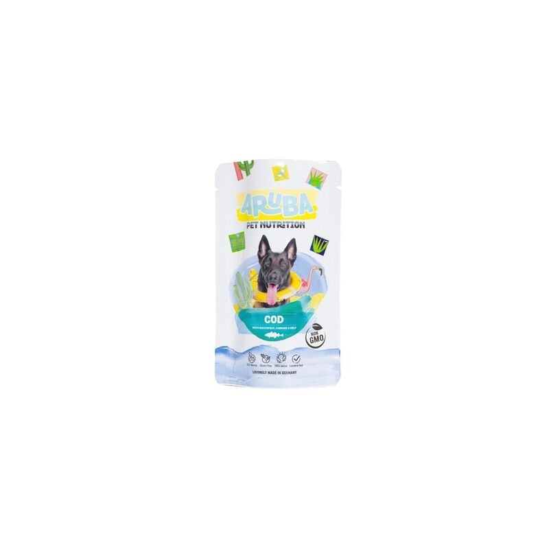 Aruba Pet Nutrition - ARUBA Bacalao, trigo sarraceno, repollo y algas marinas Comida húmeda Perro 10 x 100gr
Aruba Pet Nutrition - ARUBA Bacalao, trigo sarraceno, repollo y algas marinas Comida húmeda Perro 10 x 100gr