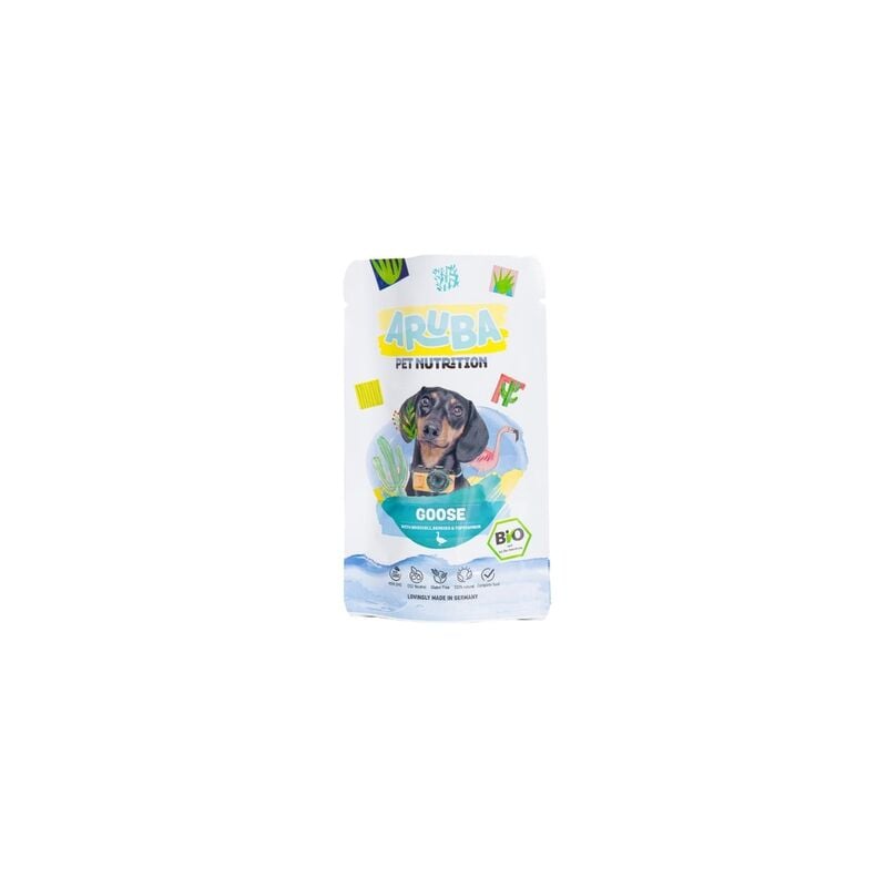 Aruba Pet Nutrition - ARUBA Ganso bio, brócoli, bayas y topinambur comida húmeda perro 10 x 100gr
Aruba Pet Nutrition - ARUBA Ganso bio, brócoli, bayas y topinambur comida húmeda perro 10 x 100gr