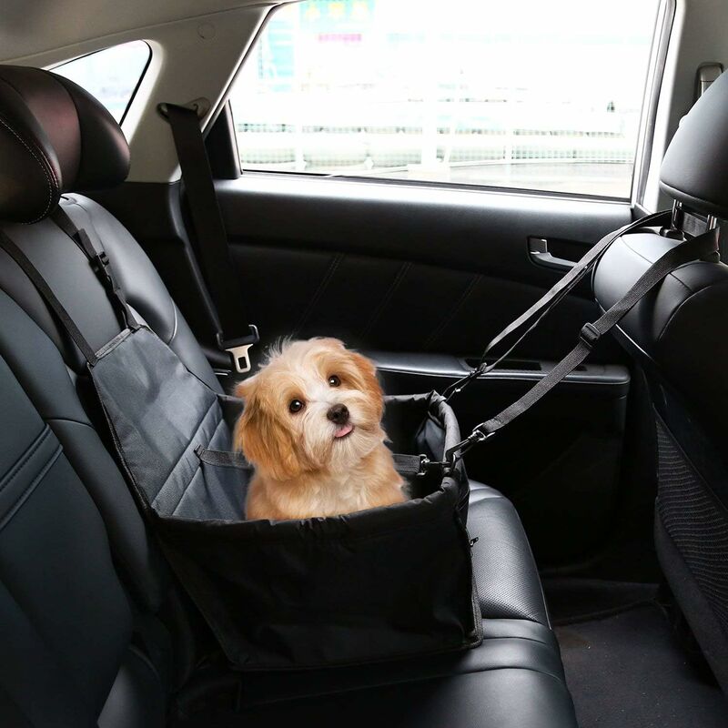 Litzee - Asiento elevador de coche para perros o gatos, bolsa de transporte para perros, funda de refuerzo de tela Oxford impermeable con cinturón de
Litzee - Asiento elevador de coche para perros o gatos, bolsa de transporte para perros, funda de refuerzo de tela Oxford impermeable con cinturón de