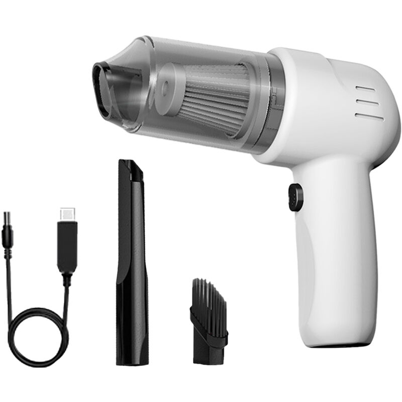 Aspiradora portatil con 100W 9000Pa, potente motor, kit de limpieza de aspiradora de mano inalambrica para coche / hogar / oficina,blanco
Aspiradora portatil con 100W 9000Pa, potente motor, kit de limpieza de aspiradora de mano inalambrica para coche / hogar / oficina,blanco