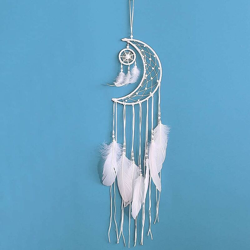 Abcrital - Atrapasueños indio Atrapasueños con plumas Atrapasueños hecho a mano Adorno colgante para dormitorio (Blanco)
Abcrital - Atrapasueños indio Atrapasueños con plumas Atrapasueños hecho a mano Adorno colgante para dormitorio (Blanco)