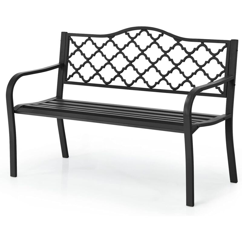 Costway - Banco de Jardín con Respaldo y Reposabrazos Banco de Hierro Carga hasta 227 kg Silla Asiento para Parque Terraza Exterior
Costway - Banco de Jardín con Respaldo y Reposabrazos Banco de Hierro Carga hasta 227 kg Silla Asiento para Parque Terraza Exterior