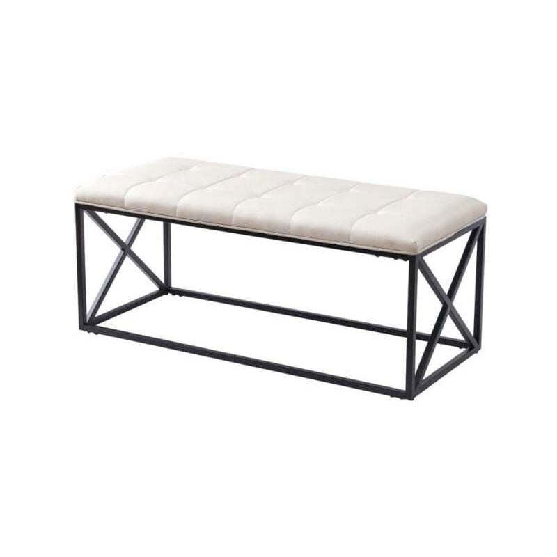 Banco tapizado para dormitorio modelo Barcelona acabado simil piel blanco 50 cm (alto)120 cm(ancho) 50 cm(fondo) Color BLANCO
Banco tapizado para dormitorio modelo Barcelona acabado simil piel blanco 50 cm (alto)120 cm(ancho) 50 cm(fondo) Color BLANCO