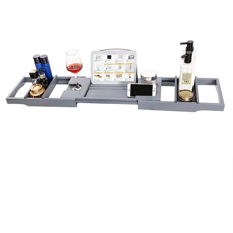 Bandeja para carrito de banera Spa de bambu Carrito para banera Organizador Libro Soporte para vino Parte inferior antideslizante Lados
Bandeja para carrito de banera Spa de bambu Carrito para banera Organizador Libro Soporte para vino Parte inferior antideslizante Lados