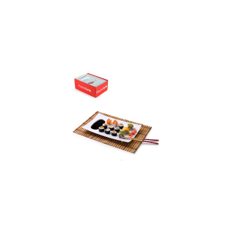 Bandeja sushi 20,5x32,6 cm blanca