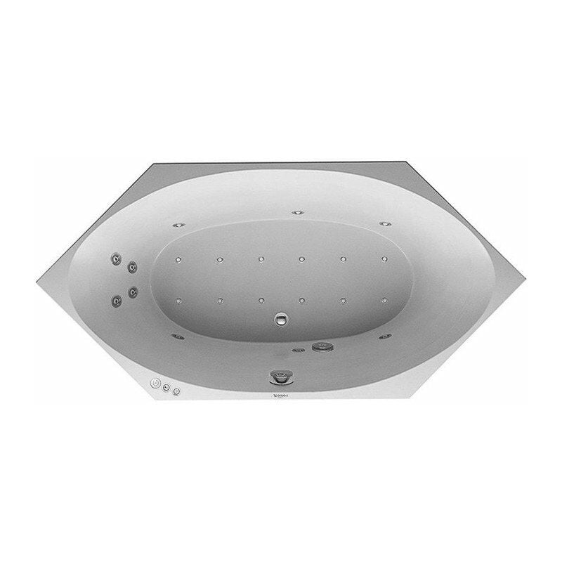 Duravit - Bañera de hidromasaje hexagonal 2x3 145 l 190x90 blanco, 2 respaldos Combi-Syst P
Duravit - Bañera de hidromasaje hexagonal 2x3 145 l 190x90 blanco, 2 respaldos Combi-Syst P