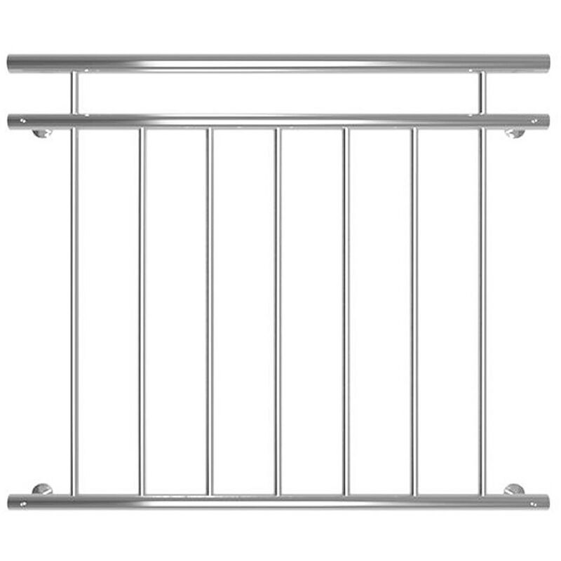 Barandillas de balcón Ventana Baranda 90x100cm Acero inoxidable Plateado Balcón francés Rejilla balustrada mirador barras V2A
Barandillas de balcón Ventana Baranda 90x100cm Acero inoxidable Plateado Balcón francés Rejilla balustrada mirador barras V2A