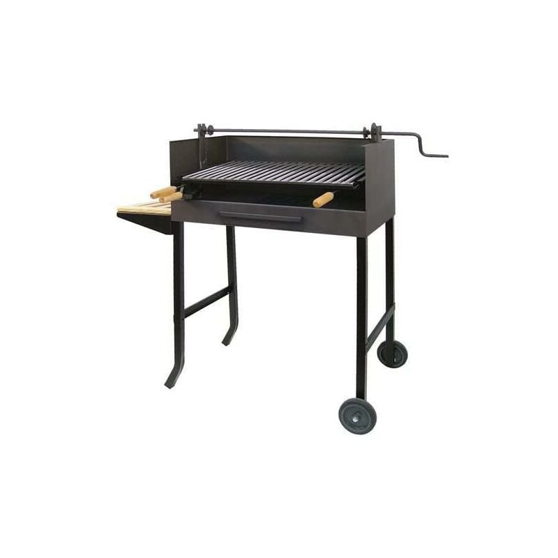 Barbacoa completo con elevador y Bandeja de Madera Imex el Zorro 50x40x107