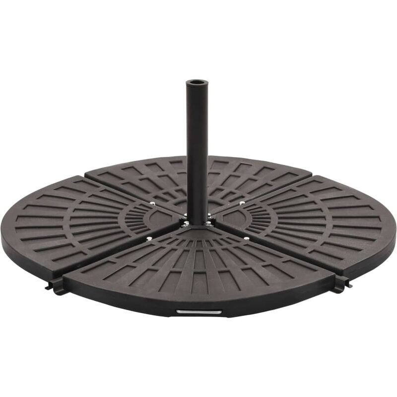 vidaXL Base con peso para sombrilla negro en forma de ventilador 14 kg - Negro
vidaXL Base con peso para sombrilla negro en forma de ventilador 14 kg - Negro