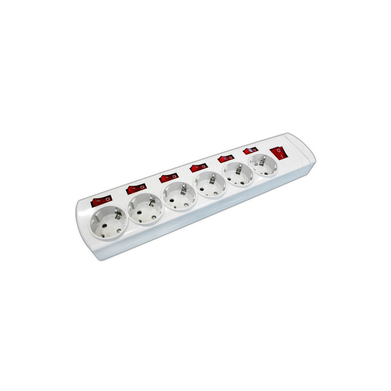 Base de 6 tomas 16A/250V con interruptores independientes Electro DH. Termoestable. 36.189 8430552130160
Base de 6 tomas 16A/250V con interruptores independientes Electro DH. Termoestable. 36.189 8430552130160