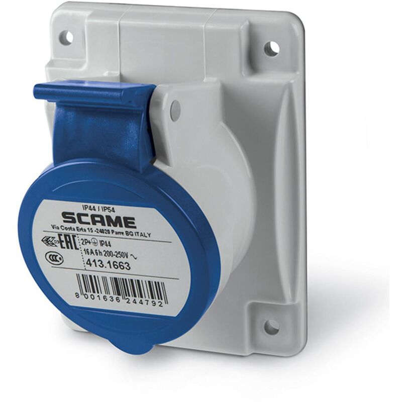 Base Empotrable CETAC en Cuadro 16A IP54 Optima SCAME .2P+T 250 V AC - 2P+T 250 V AC
Base Empotrable CETAC en Cuadro 16A IP54 Optima SCAME .2P+T 250 V AC - 2P+T 250 V AC