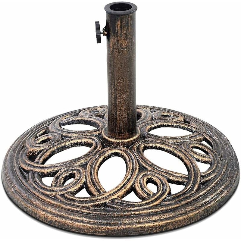 Base para Sombrilla Paragüero Soporte de Hierro Fundido para Poste de 38 mm-48 mm para Parasol Playa Jardín Terraza Patio
Base para Sombrilla Paragüero Soporte de Hierro Fundido para Poste de 38 mm-48 mm para Parasol Playa Jardín Terraza Patio