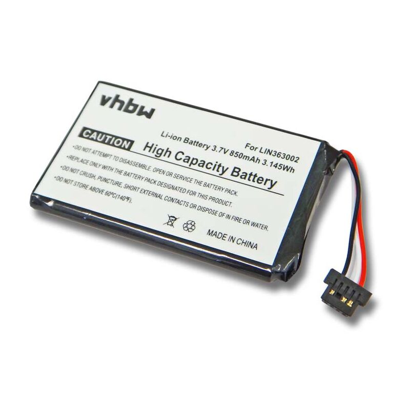 BATERÍA LI-ION 850mAh apta para NAVIGON 1400, 1410, 2400, 2410 sustituye a: LIN363002
BATERÍA LI-ION 850mAh apta para NAVIGON 1400, 1410, 2400, 2410 sustituye a: LIN363002