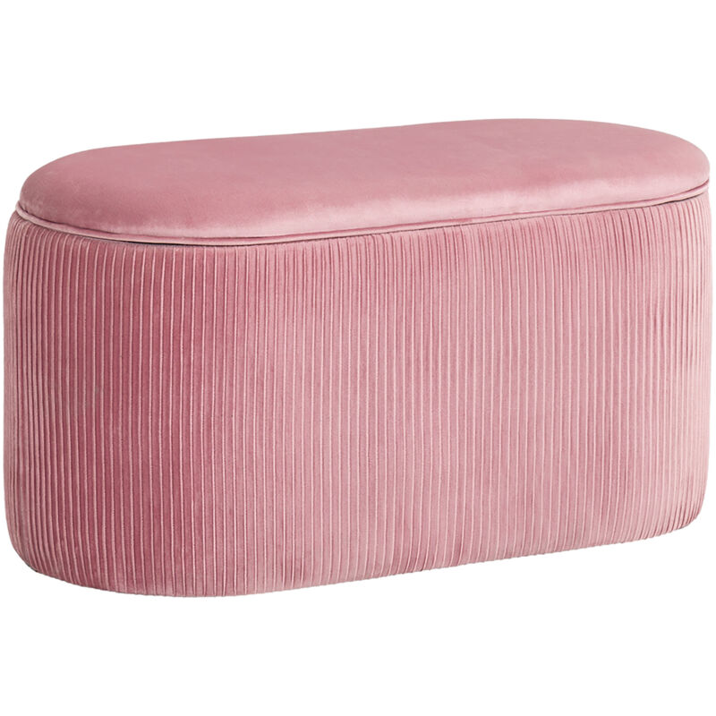 Banco con Espacio de Almacenaje Otomana con Asiento Acolchado Carga 120 kg Rosa - Rosa
Banco con Espacio de Almacenaje Otomana con Asiento Acolchado Carga 120 kg Rosa - Rosa
