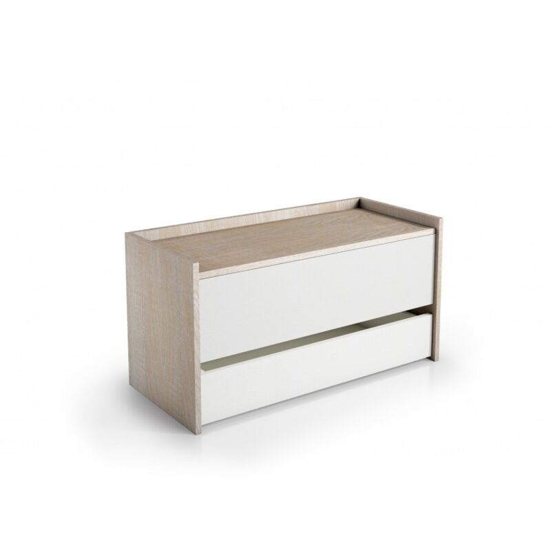 Baúl de almacenamiento 90x40 cm Blanco ceniza y roble con cierre soft close | roble y blanco
Baúl de almacenamiento 90x40 cm Blanco ceniza y roble con cierre soft close | roble y blanco