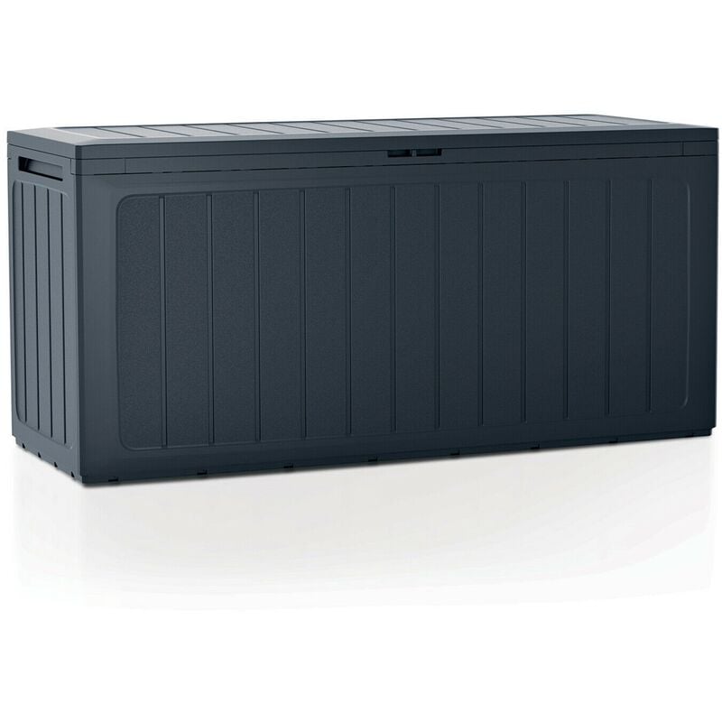 Baul de jardin 280 litros Boardebox de plastico en color antracita 116 x 43,3 x 55 cm - Prosperplast
Baul de jardin 280 litros Boardebox de plastico en color antracita 116 x 43,3 x 55 cm - Prosperplast