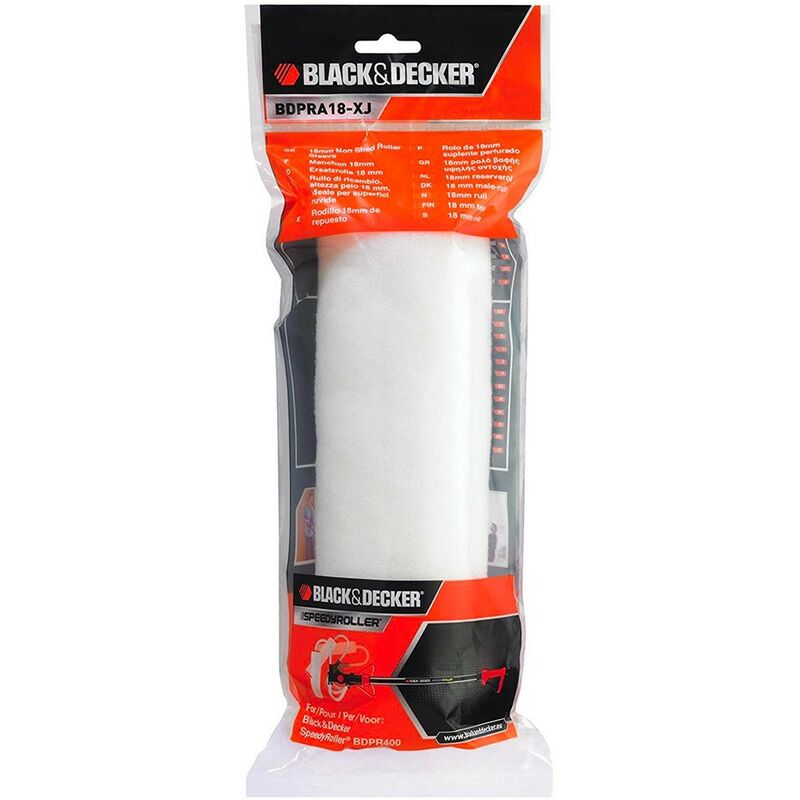 BLACK&DECKER BDPRA18-XJ - Accesorio SpeedyRoller para superficies semi-rugosas o rugosas
BLACK&DECKER BDPRA18-XJ - Accesorio SpeedyRoller para superficies semi-rugosas o rugosas