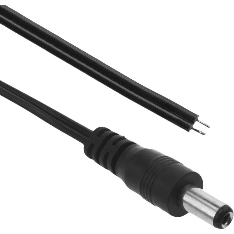 Bematik - Cable de alimentación DC jack 5.5x2.1mm 22AWG macho a bornes de 30cm
Bematik - Cable de alimentación DC jack 5.5x2.1mm 22AWG macho a bornes de 30cm