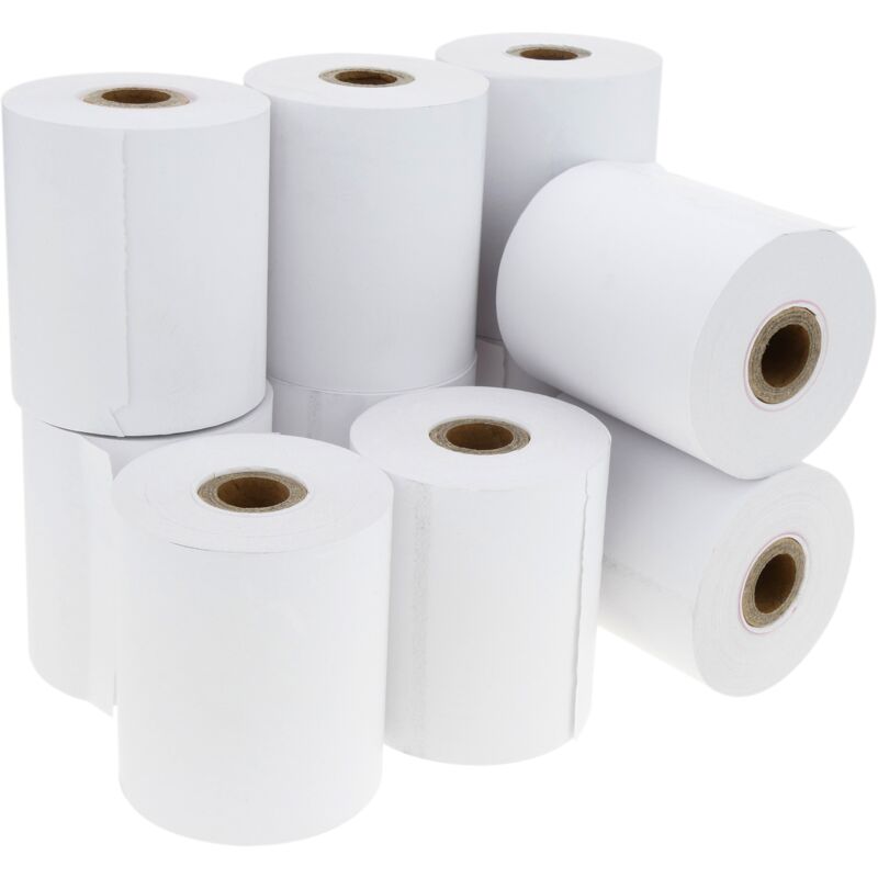 Rollo bobina de papel térmico para impresora TPV y caja registradora 57x48mm 10 unidades - Bematik
Rollo bobina de papel térmico para impresora TPV y caja registradora 57x48mm 10 unidades - Bematik