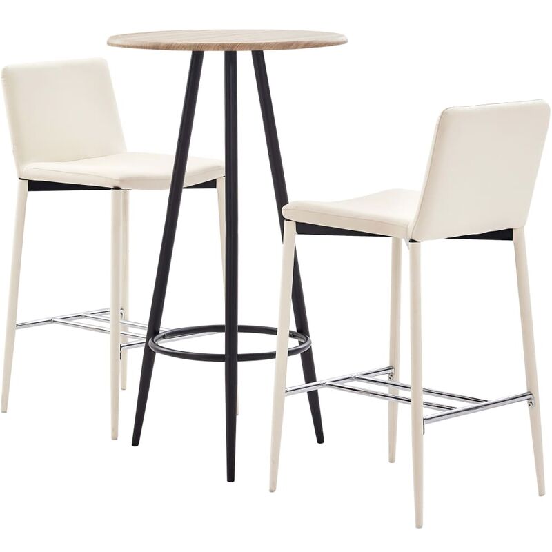 Rogal Home&Deco Set mesa alta y taburetes de bar 3 piezas cuero sintético crema
Rogal Home&Deco Set mesa alta y taburetes de bar 3 piezas cuero sintético crema