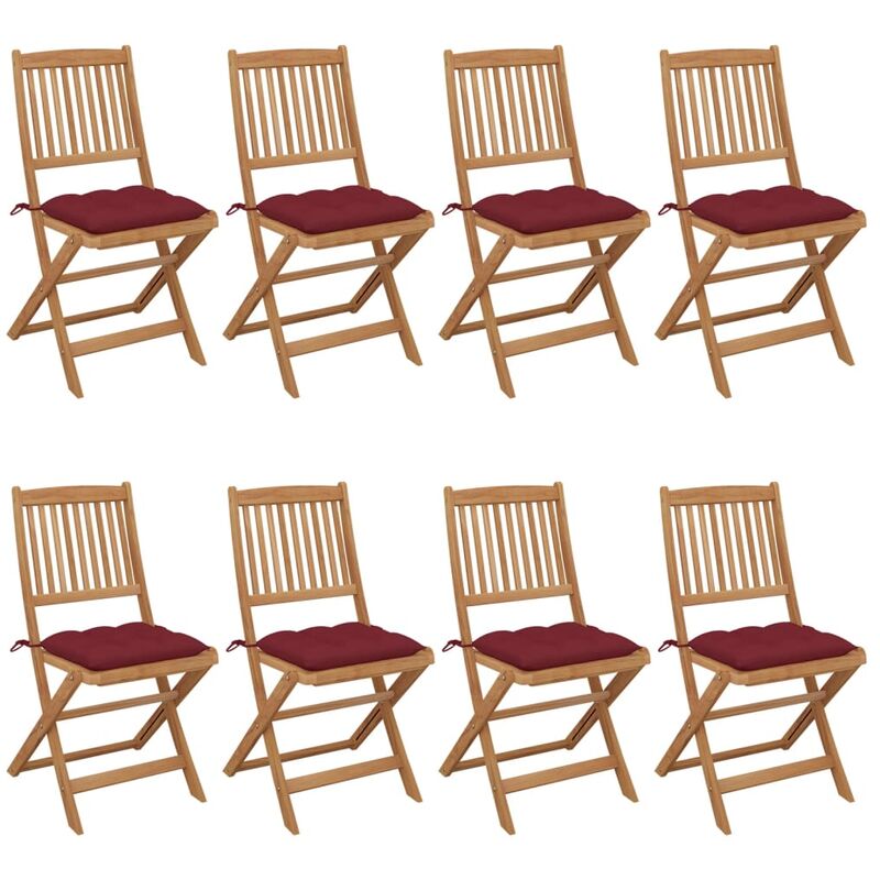 Rogal Home&Deco Sillas de jardín plegables 8 uds y cojines madera maciza acacia
Rogal Home&Deco Sillas de jardín plegables 8 uds y cojines madera maciza acacia