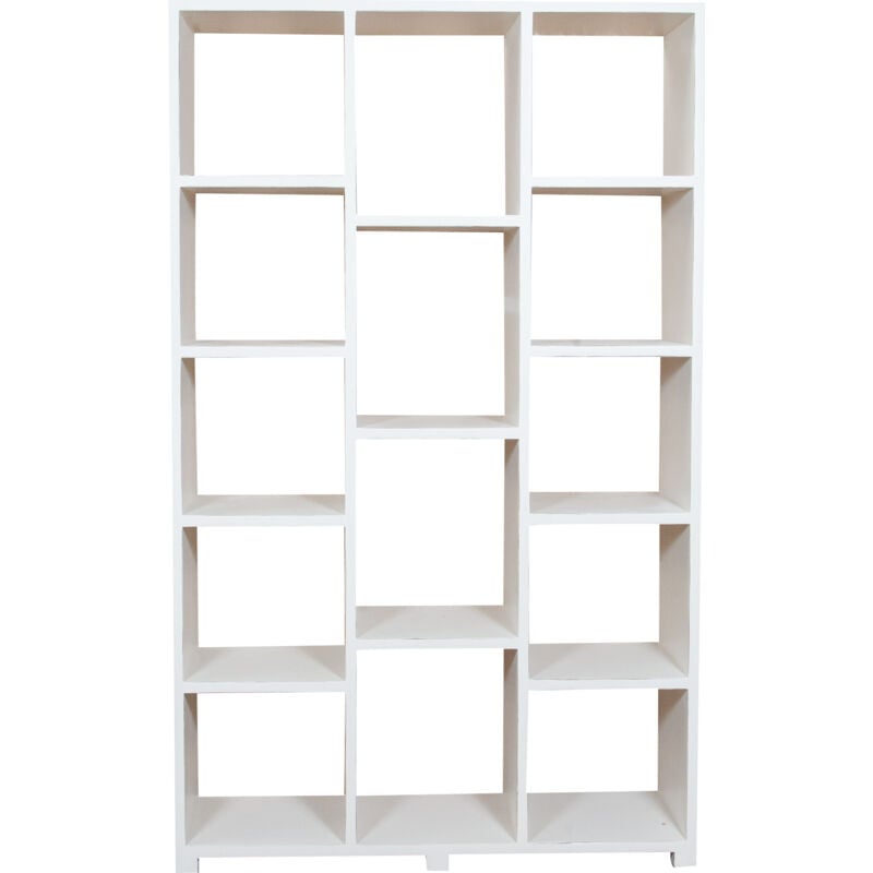 Biblioteca de madera maciza de tilo acabado con efecto blanco envjecido 121x36x200 cm
Biblioteca de madera maciza de tilo acabado con efecto blanco envjecido 121x36x200 cm