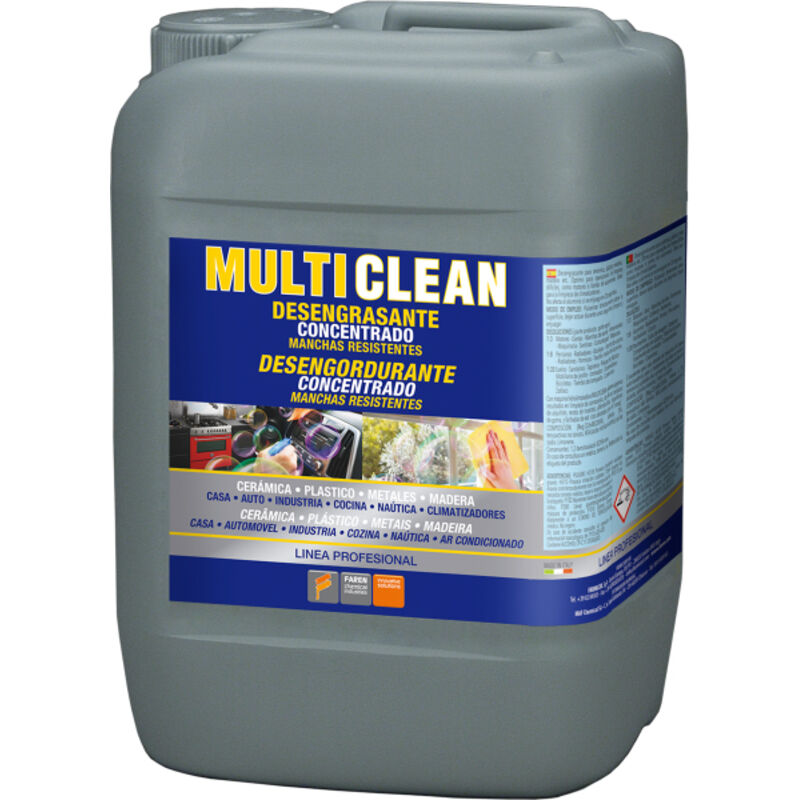 Bidón desengrasante universal MULTI CLEAN 5L ( 209005) - Faren
Bidón desengrasante universal MULTI CLEAN 5L ( 209005) - Faren