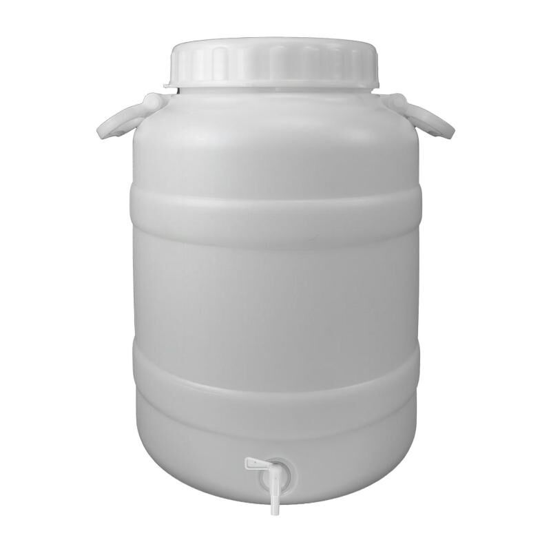 Bidon garrafa plastico alimentario con grifo y boca ancha 30 lt.