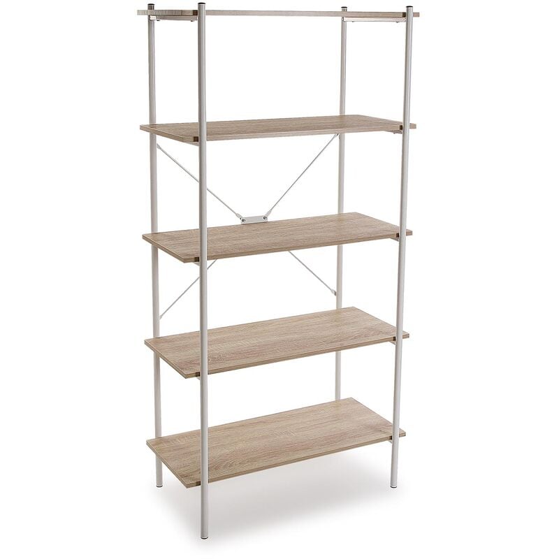 Versa Milan Estantería de Pared de Estilo Industrial Biblioteca, 162,7x80x40cm - Marrón y blanco
Versa Milan Estantería de Pared de Estilo Industrial Biblioteca, 162,7x80x40cm - Marrón y blanco