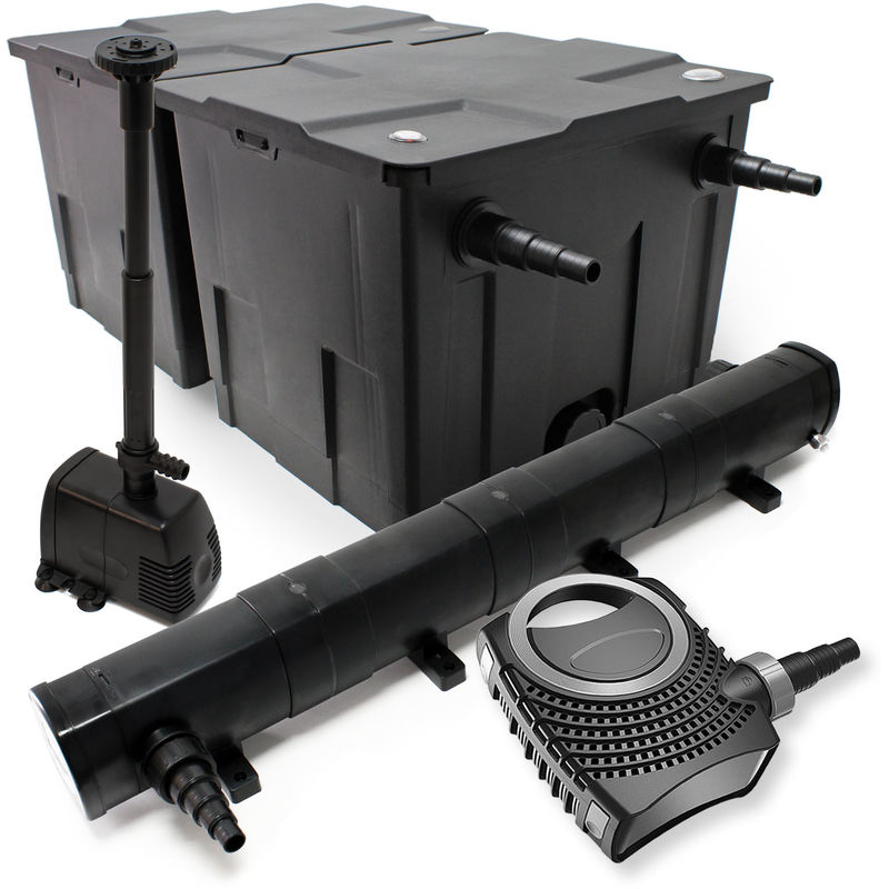 Wiltec - Bio-Kit filtro 60000l clarificador de estanque UVC 72W 115W Bomba ecológica diseño de fuente
Wiltec - Bio-Kit filtro 60000l clarificador de estanque UVC 72W 115W Bomba ecológica diseño de fuente