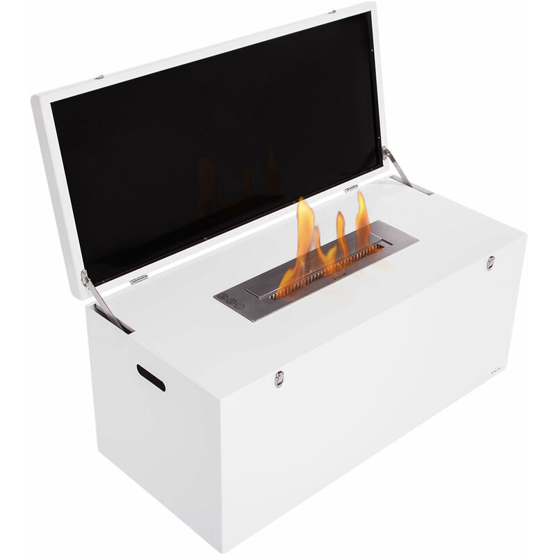 Purline - Chimenea de etanol de suelo de 2500W, diseño de baúl en acero lacado blanco
Purline - Chimenea de etanol de suelo de 2500W, diseño de baúl en acero lacado blanco