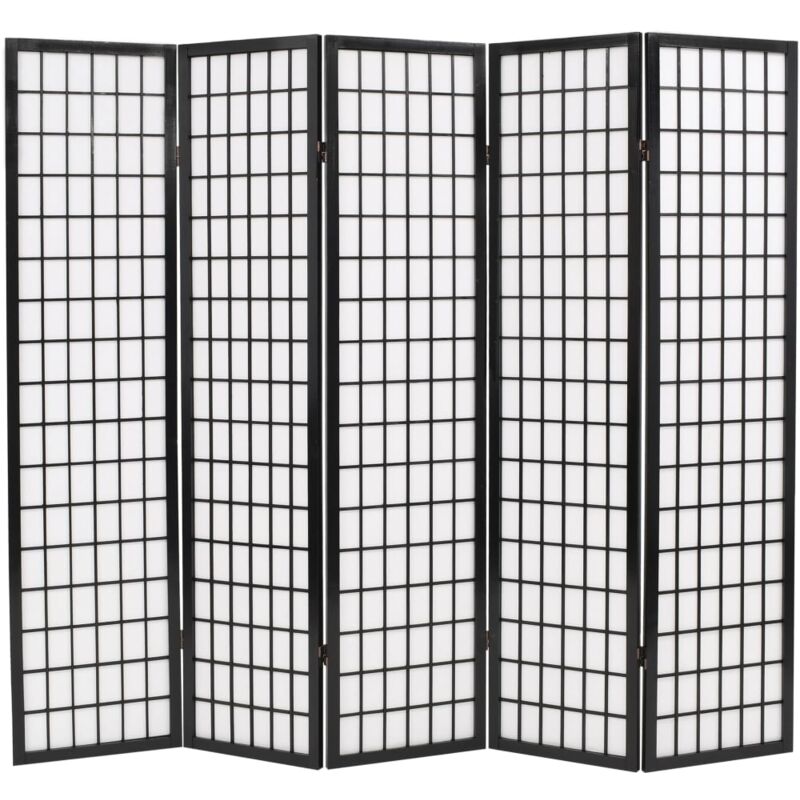 Biombo Plegable Estilo Japonés con 5 Paneles 200x170 cm Negro - Negro - Vidaxl
Biombo Plegable Estilo Japonés con 5 Paneles 200x170 cm Negro - Negro - Vidaxl