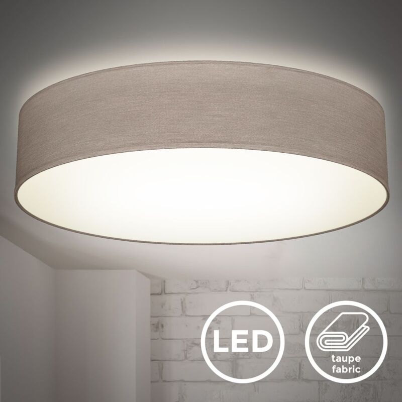 B.K.Licht I 20 W LED lámpara de techo de tela I 48 cm I blanco neutro 4.000 K I 1800 lumen I 20 W LED board I Taupe
B.K.Licht I 20 W LED lámpara de techo de tela I 48 cm I blanco neutro 4.000 K I 1800 lumen I 20 W LED board I Taupe