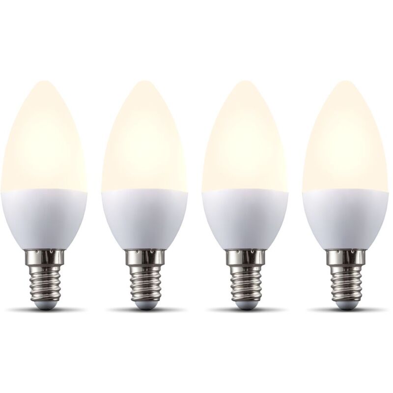 B.K.Licht I Juego de 4 lámparas LED E14 Wi-Fi I 5.5 vatios I 470 lúmenes I 2.700K Blanco cálido I Regulable I Aplicación Control de voz Alexa Google
B.K.Licht I Juego de 4 lámparas LED E14 Wi-Fi I 5.5 vatios I 470 lúmenes I 2.700K Blanco cálido I Regulable I Aplicación Control de voz Alexa Google