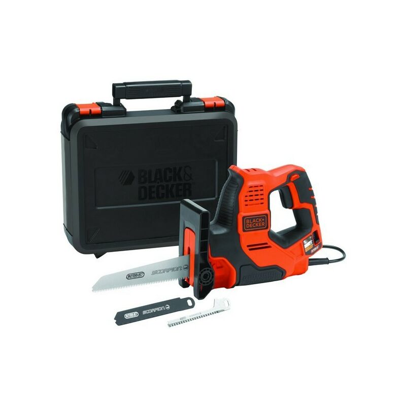 Black&decker - BLACK&DECKER RS890K-QS - Sierra eléctrica Scorpion 500W con AutoSelect 2 posiciones de corte.3 hojas de sierra y maletín
Black&decker - BLACK&DECKER RS890K-QS - Sierra eléctrica Scorpion 500W con AutoSelect 2 posiciones de corte.3 hojas de sierra y maletín