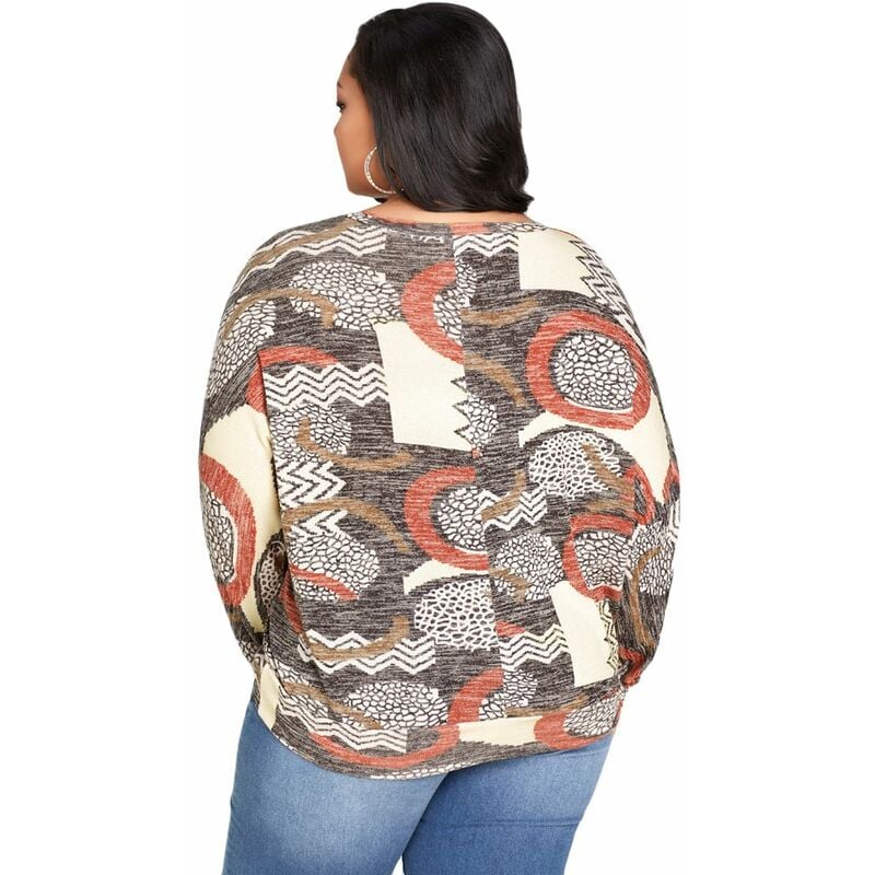 Blusa de talla grande para mujer, estampado geometrico, murcielago, manga larga, cuello redondo, camiseta holgada informal,Caqui, XXL
Blusa de talla grande para mujer, estampado geometrico, murcielago, manga larga, cuello redondo, camiseta holgada informal,Caqui, XXL