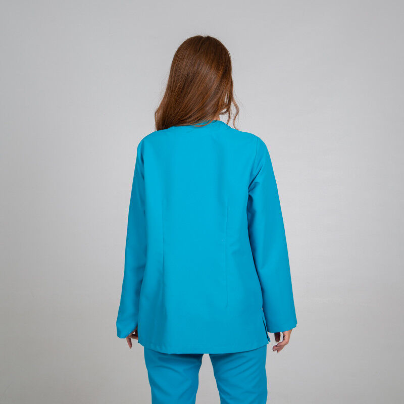 Blusa sanitaria para mujer manga larga antibacterias GARY'S Aitana | XXL - Turquesa