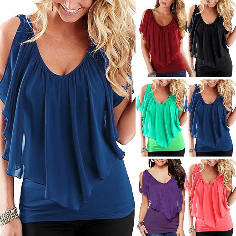 Blusa sexy para mujer, cuello en V, hombros frios, volantes, sin mangas, camiseta solida, chaleco, tanque, camisetas casuales de verano,Purpura,
Blusa sexy para mujer, cuello en V, hombros frios, volantes, sin mangas, camiseta solida, chaleco, tanque, camisetas casuales de verano,Purpura,