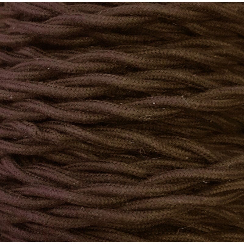 Bobina 50m. cable textil decorativo trenzado algodón marrón 2x1,5mm.(Cordón D'or TRECCIA 2X1.5 MARRON)
Bobina 50m. cable textil decorativo trenzado algodón marrón 2x1,5mm.(Cordón D'or TRECCIA 2X1.5 MARRON)