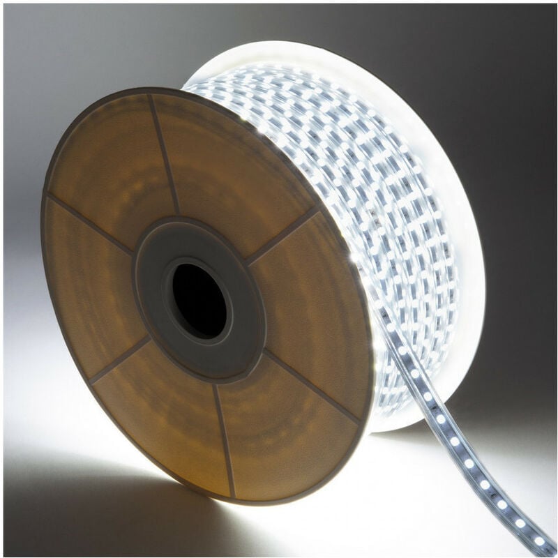 Bobina de Tira LED Regulable 220V AC 60 LED/m 50m Blanco Frío IP65 Corte cada 100 cm
Bobina de Tira LED Regulable 220V AC 60 LED/m 50m Blanco Frío IP65 Corte cada 100 cm
