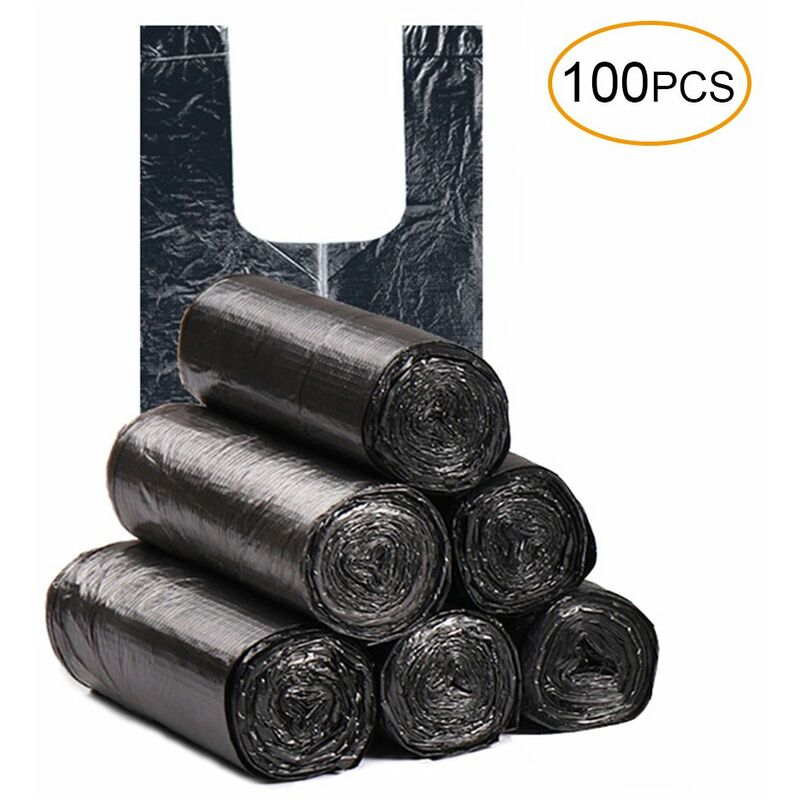 Bolsa de basura espesa desechable con lazo de asa 100 piezas Bolsa de basura portatil para uso pesado para el hogar Bolsas desechables para panales
Bolsa de basura espesa desechable con lazo de asa 100 piezas Bolsa de basura portatil para uso pesado para el hogar Bolsas desechables para panales