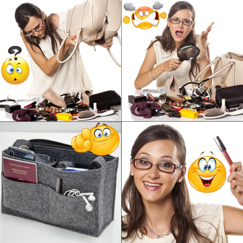 Dunedesign - Bolso Organizador 23x10x16 cm Bolso adicional fieltro S Bolsillo interior Gris
Dunedesign - Bolso Organizador 23x10x16 cm Bolso adicional fieltro S Bolsillo interior Gris
