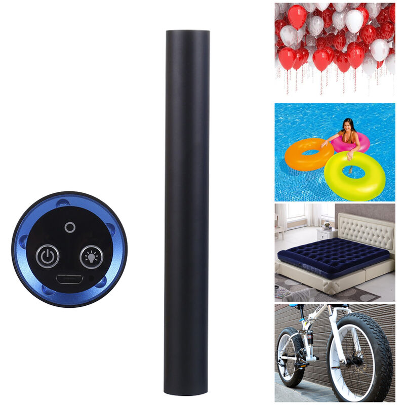 Happyshopping - Bomba de neumatico recargable para bicicleta, compresor de aire, mini inflador de aire,Negro
Happyshopping - Bomba de neumatico recargable para bicicleta, compresor de aire, mini inflador de aire,Negro