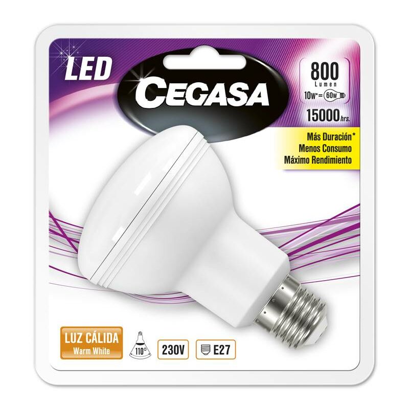 Cegasa - Bombilla led r80 800lm