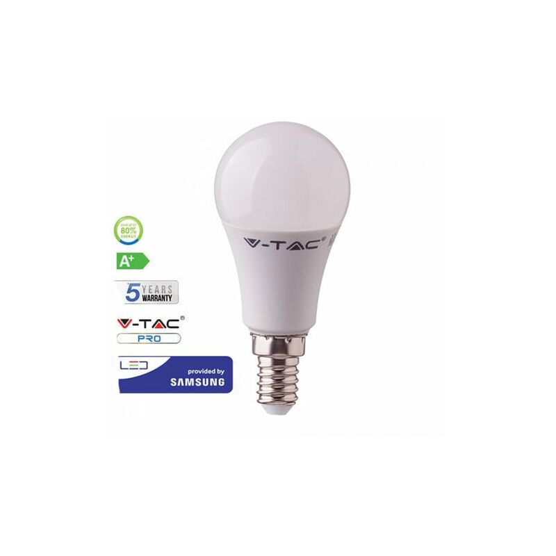 Bombilla LED E14 A58 Samsung 9W V-TAC PRO 200° Temperatura de color - 6400K Blanco frío
Bombilla LED E14 A58 Samsung 9W V-TAC PRO 200° Temperatura de color - 6400K Blanco frío